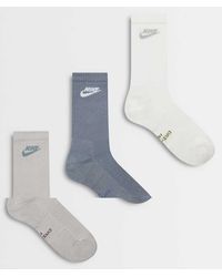 Nike - Everyday Elevated 3 Pack Crew Sock - Lyst