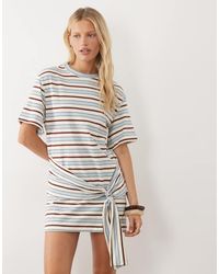 ASOS - Sarong Style T-shirt Mini Dress - Lyst
