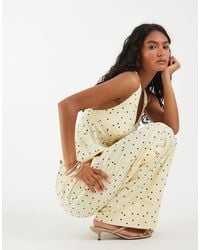 Object - Woven Wide Leg Pants - Lyst