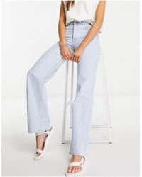 SELECTED - Femme High Waisted Wide Leg Jeans - Lyst