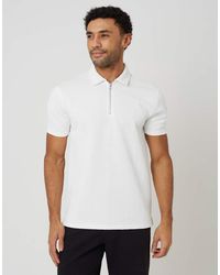 Brave Soul - Quarter Zip Short Sleeve Polo Shirt - Lyst
