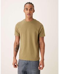 ASOS - Camiseta Caqui Básica De Corte Estándar Essentials De -Verde - Lyst