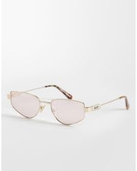 Quay - Quay Hit Single Geometric Metal Sunglasses - Lyst