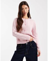 Pieces - Gilet texturé - pâle - Lyst