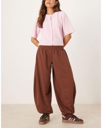 ASOS - Loose Low Rise Barrel Leg Sweatpants - Lyst