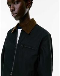 Pull&Bear - Veste avec col en velours côtelé - Lyst