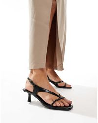 Stradivarius - Strappy Kitten Sandal - Lyst