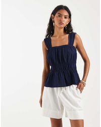 Gap - Drawstring Linen Shorts - Lyst