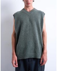 TOPMAN - – gestricktes oversize-tanktop - Lyst