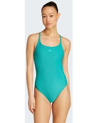 adidas Originals - Iconisea Ribbed Padded Thin Straps Swimsuit - Lyst