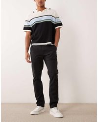 Farah - Elm Straight Leg Twill Chino Pants - Lyst