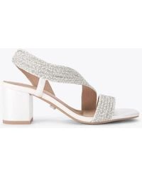 Carvela Kurt Geiger - Gala Block Jewel 60 Casual Heeled Sandals - Lyst