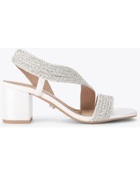 Carvela Kurt Geiger - Gala Block Jewel 60 Casual Heeled Sandals - Lyst