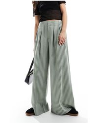 ASOS - Wide Leg Trouser With Pleat Detail - Lyst