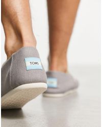 TOMS - Alpargata - espadrilles grigie - Lyst