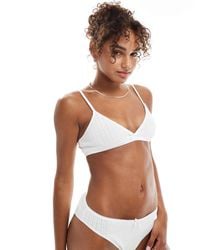 The Frolic - Exclusive Triangle Pointelle Bra - Lyst