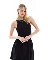 4th + Reckless Tall - Sleeveless Racerneck Drop Waist Mini Dress - Lyst