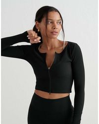 Aim'n - Geribbeld Performance Vest Met Rits - Lyst