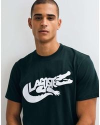 Lacoste - Crocodile Logo Graphic T-Shirt - Lyst