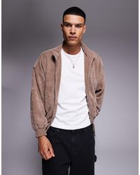 ASOS - Veste oversize gaufrée à col cheminée - Lyst