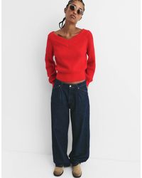 Pull&Bear - – links gestrickter cropped-pullover - Lyst