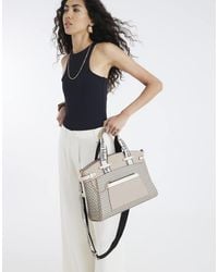 River Island - Panelled Webbing Handle Tote Bag - Lyst