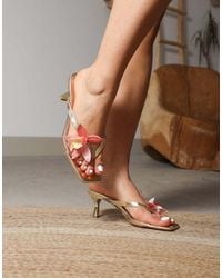 SIMMI - Ruby Flower Detail Mules - Lyst