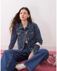 Miss Selfridge - Denim Girlfriend Jacket - Lyst