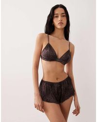 Calvin Klein - Signature Satin Unlined Triangle Bra - Lyst