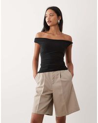 ASOS - Lace Up Back Twist Shoulder Top - Lyst