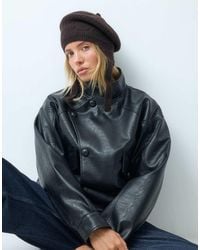 ASOS - Gebreide Baret Met Stropdas - Lyst