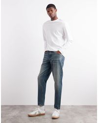 ASOS - Tapered Fit Jeans With Tint - Lyst