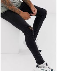 topman black jeans mens
