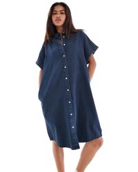 Monki - Vestito Camicia Corto - Lyst