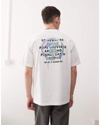 Aape By A Bathing Ape - Aape By A Bathing Ape Multi Logo Back Print T-shirt - Lyst