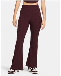 Nike - Road To Wellness Ribbed Jersey Wide Leg Pants - Lyst