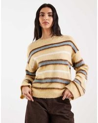 Vero Moda - Knitted Crew Neck Jumper - Lyst