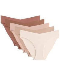 Oysho - 5 Polyamide Blend Invisible V-Cut Classic Briefs - Lyst