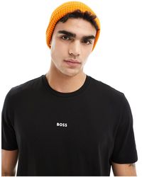 BOSS - Camiseta negra con logo tchup - Lyst