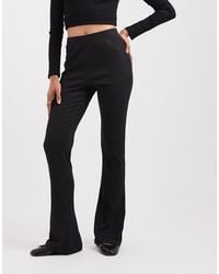 Noisy May - Flare Ribbed Pants - Lyst