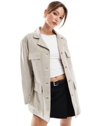 ASOS - – jacke aus echtem wildleder - Lyst