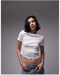 TOPSHOP - Camiseta blanca everyday - Lyst