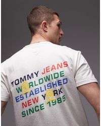 Tommy Hilfiger - Diagonal Backprint Logo T-Shirt - Lyst