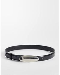 Vero Moda - Coated Belt With Tear Drop Buckle - Lyst