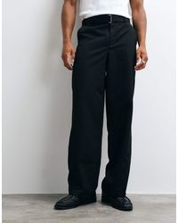 ASOS - Tailored Belted Wide Leg Pants - Lyst