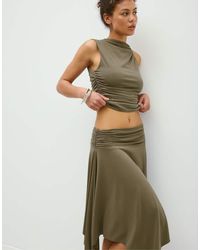 Stradivarius - Draped Fitted Top - Lyst