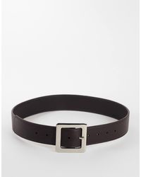 TOPSHOP - Breiter gürtel aus echtem leder - Lyst