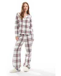 Tommy Hilfiger - Geruite Flanellen Pyjama-Cadeauset - Lyst