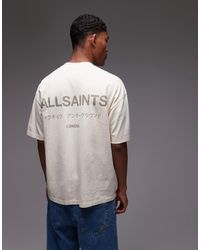 AllSaints - Underground - t-shirt - sable - Lyst
