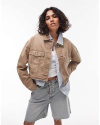 Tommy Hilfiger - – cropped truckerjacke - Lyst